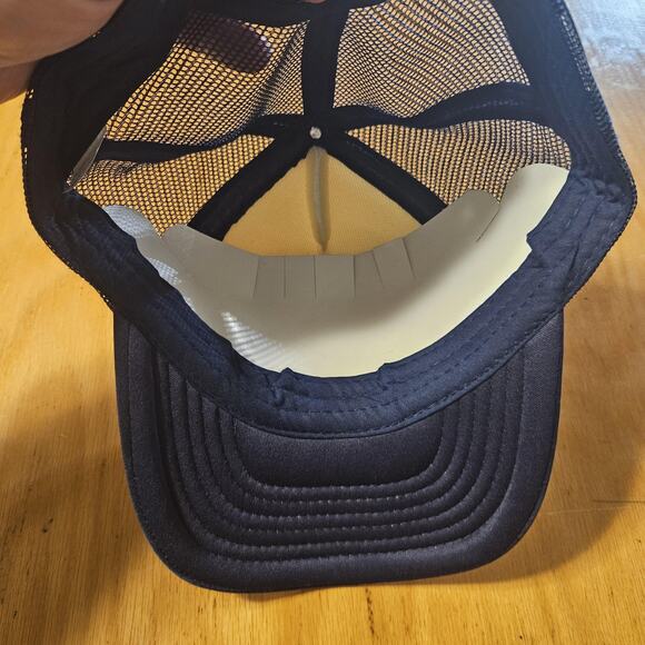 Utah Jazz Hat Cap Snap Back Mens Blue White NBA Basketball Trucker Mesh UFS NEW - Picture 6 of 7